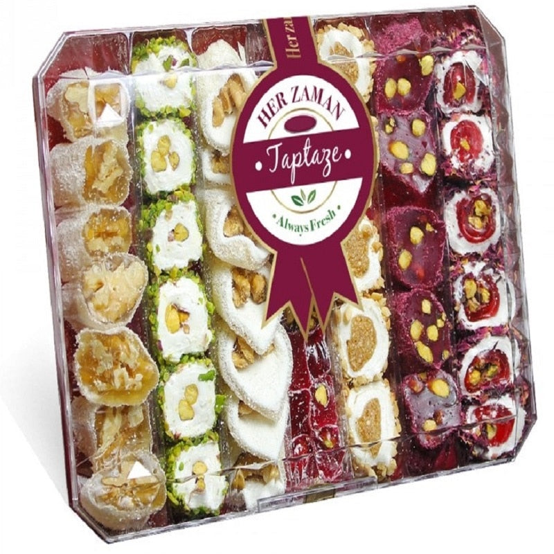 FROM TURKEY Mixed Padishah Sultan Turkish Delight  %100 ORIGINAL 600 gr. ( 21.2 oz ) We send with DHL EXPRESS to The WORLDWIDE